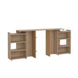 Comodino 7 ripiani rovere 144x26x79h cm - Arnaboldi