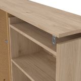 Comodino 7 ripiani rovere 144x26x79h cm - Arnaboldi