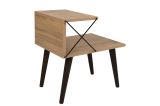 Comodino Astraea, Comò basso, Tavolino da notte, Comodino multifunzione, 50x40h55 cm, Quercia