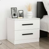 Comodino basso bianco 50x47x40h cm - Iune