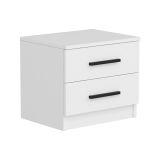 Comodino basso bianco 50x47x40h cm - Iune