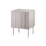 Comodino Beige Cassetti un Ripiano 59x42x44.5h cm, Un'anta - Russi