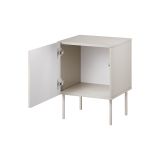 Comodino Beige Cassetti un Ripiano 59x42x44.5h cm, Un'anta - Russi