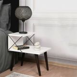 Comodino classico bianco 50x40x55h cm - Newton