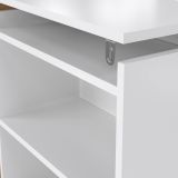 Comodino classico bianco lucido 164x26x79h cm - Delfino