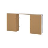 Comodino classico bianco lucido 164x26x79h cm - Delfino