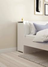 Comodino classico bianco lucido 164x26x79h cm - Delfino