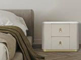 Comodino classico crema e oro 60x40x47h cm - Christov