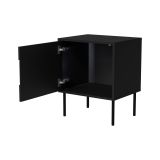 Comodino classico nero 50x40x61h cm - Set di 2 comodini Ussana