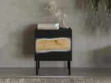 Comodino classico nero 50x40x61h cm - Set di 2 comodini Ussana