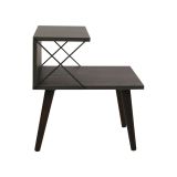 Comodino design grigio cenere 50x40x55h cm - Newton
