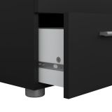 Comodino design nero 40x40x42h cm - Fedora