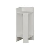 Comodino in legno bianco 25x27x60h cm - Asterix