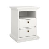 Comodino in legno bianco 43x40x58h cm - Alichin