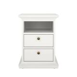 Comodino in legno bianco 43x40x58h cm - Alichin