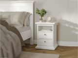 Comodino in legno bianco 43x40x58h cm - Alichin