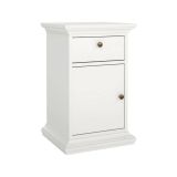 Comodino in legno bianco 43x40x69h cm - Mauricette