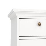 Comodino in legno bianco 43x40x69h cm - Mauricette