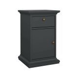Comodino in legno grigio 43x40x69h cm - Mauricette