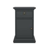 Comodino in legno grigio 43x40x69h cm - Mauricette