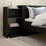 Comodino in legno nero 164x26x79h cm - Shary
