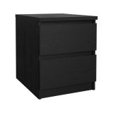 Comodino in legno nero 50x40x49h cm - Daiki