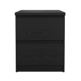 Comodino in legno nero 50x40x49h cm - Daiki