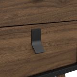 Comodino in legno nero e noce 43x40x59h cm - Jean