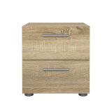 Comodino in legno quercia 40x40x42h cm - Apolla