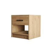 Comodino in legno quercia 52x45x46h cm - Noul