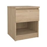 Comodino in legno rovere 40x40x49h cm - Scolastica