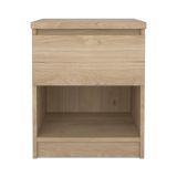 Comodino in legno rovere 40x40x49h cm - Scolastica