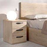 Comodino in legno rovere 40x44x53h cm - Aiga