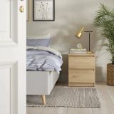 Comodino in legno rovere 50x40x49h cm - Azar