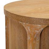 Comodino Marrone Ciliegio oro 2 Cassetti un Ripiano 38x35x52h cm, Apertura Scorrevole - Falile