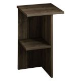 Comodino Marrone Noce un Ripiano Colore Ripiano Marrone 36x36x60h cm, Sfumatura Colore Struttura Noce - Roaschia