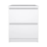 Comodino minimal bianco lucido 50x40x49h cm - Azar
