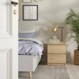 Comodino minimal rovere 50x40x49h cm - Daiki