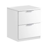 Comodino moderno bianco 38x33x45h cm - Artiglio
