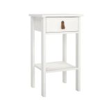 Comodino moderno bianco 40x34x70h cm - Inday