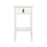 Comodino moderno bianco 40x34x70h cm - Inday