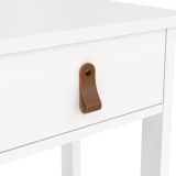 Comodino moderno bianco 40x34x70h cm - Inday