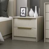 Comodino moderno cemento 53x45x45h cm - Moke