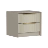 Comodino moderno cemento 53x45x45h cm - Moke