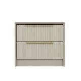 Comodino moderno cemento 53x45x45h cm - Moke