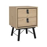 Comodino moderno rovere 43x40x59h cm - Jean