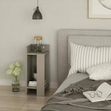 Comodino stretto tortora 25x27x60h cm - Asterix