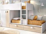 Composizione camera da letto Acerola, 275x108h150 cm, Bianco e Rovere