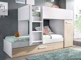 Composizione camera da letto Hikaa, 244x112h150 cm, Rovere e Bianco