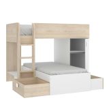 Composizione camera da letto Pax, 255x112h150 cm, Bianco e Rovere